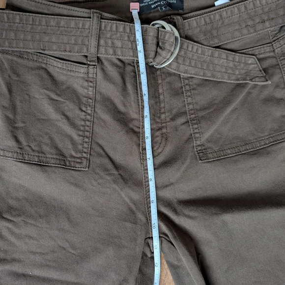 RW&CO. Women's Olive Army Green Chinos Utility Pants Slim Fit Small High Waist - Picture 8 of 10